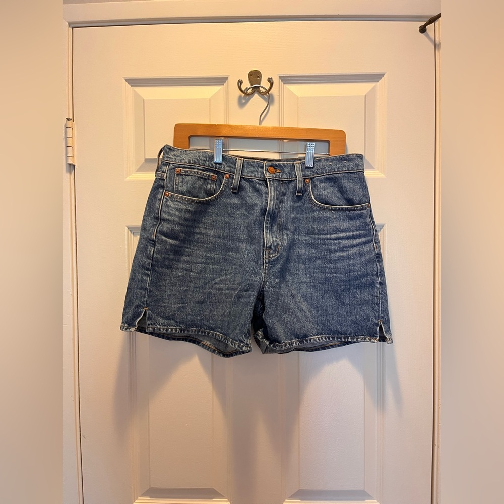 Madewell Medium Blue Denim Jean Shorts - Picture 5 of 6